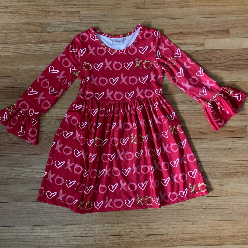 Girls Valentine’s Day dress